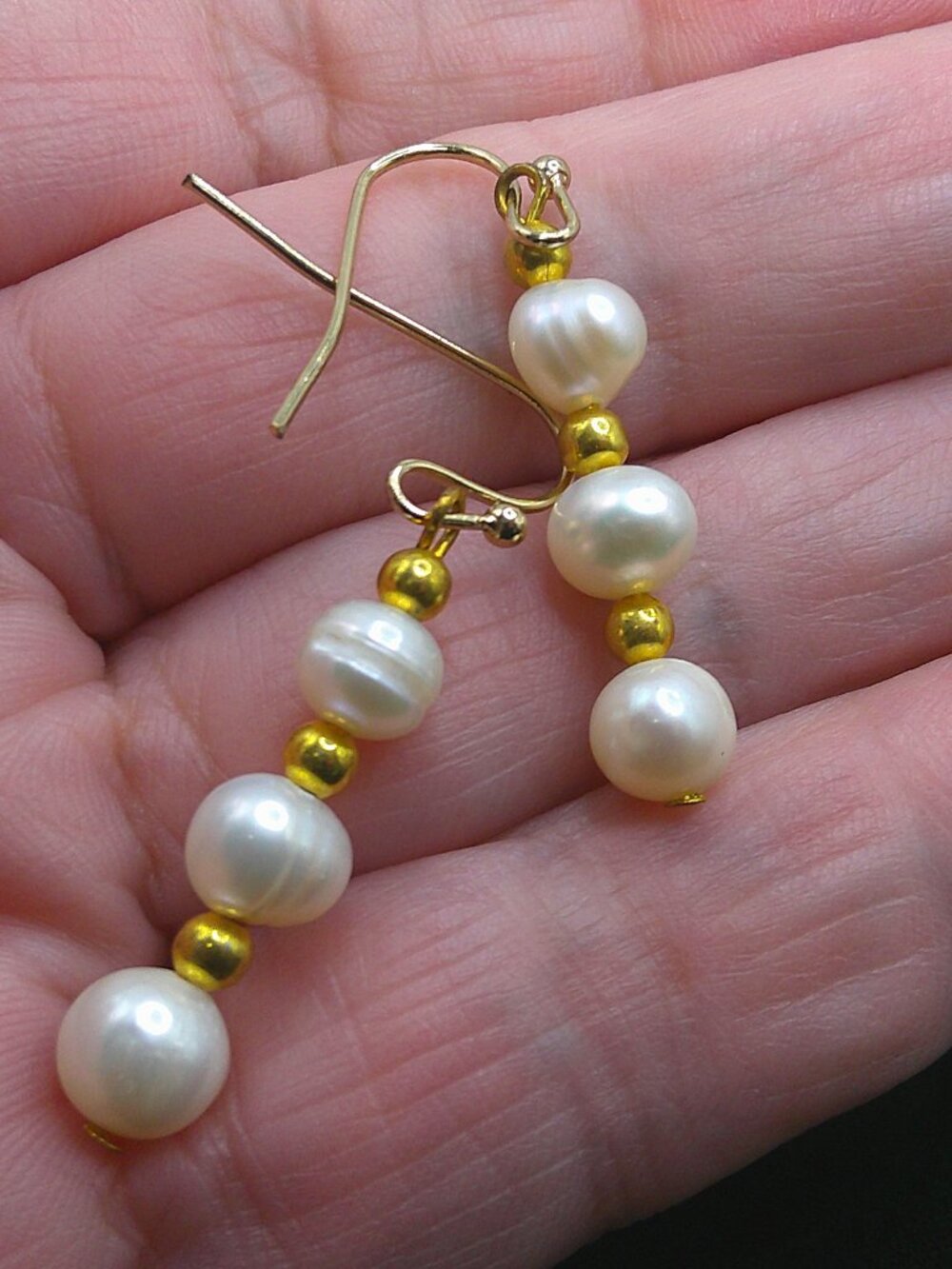 Vintage Cultured Pearl Earrings